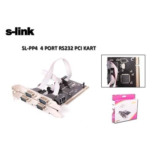 S-link SL-PP4 PCI 232 Serial 4 Port Kart