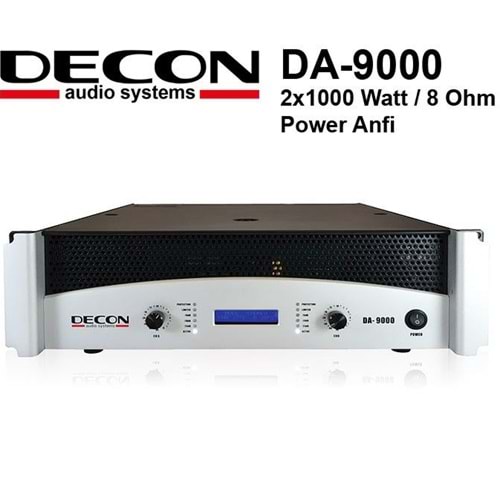 DECON DA-9000 DECON POWER AMPLIFIER 2X100W 8OHM-2X10,598,8(22020200030)