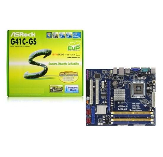 ASROCK G41C-GS INTEL G41 DDR2+DDR3 1066MHZ LGA775 